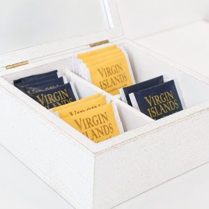 Caja de Te x4 - Blanco Vintage