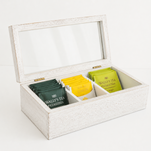 Caja de Te x3 - Blanco Vintage