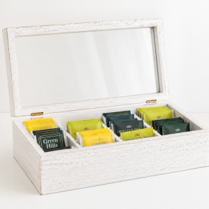 Caja de Te x12 - Blanco Vintage