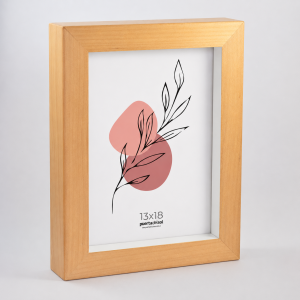 Portarretrato BOX Madera con Blanco