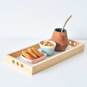 Bandeja SIN PINTAR x10u - Base Blanca - Mini Larga