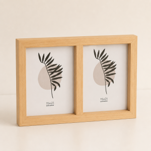 Portarretrato Box DOBLE - Madera