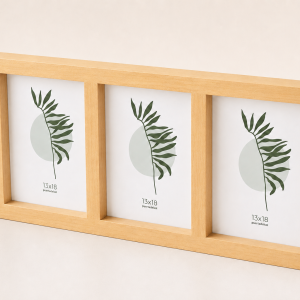 Portarretrato Box TRIPLE - Madera